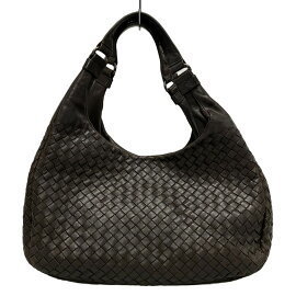 Bottega Veneta Shoulder Bag Black Leather